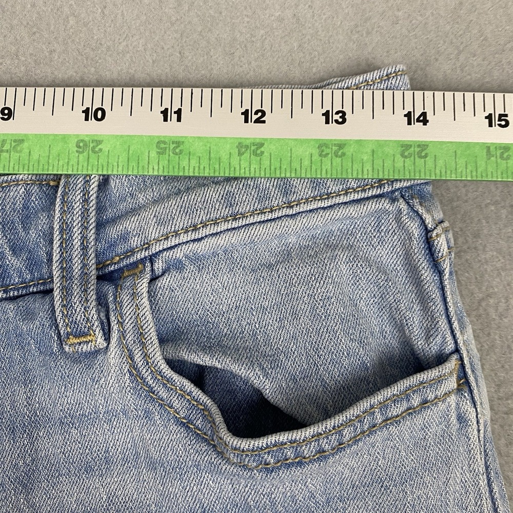 Old‎ Navy Mid Rise Wow Boyfriend Jeans Womens 2 Light Wash Stretch - Picture 7 of 9